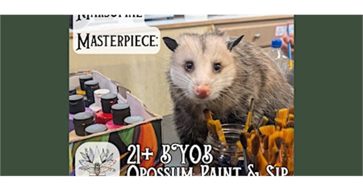 Marsupial Masterpiece: Opossum Paint and Sip! +21 BYOB at The Insect Asylum, 2870 N Milwaukee Ave, chicago, IL 60618